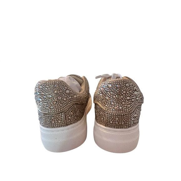 NWOB Betsey Johnson Sidny Rhinestone Embellished Platform Sneakers size 6 - Picture 7 of 10